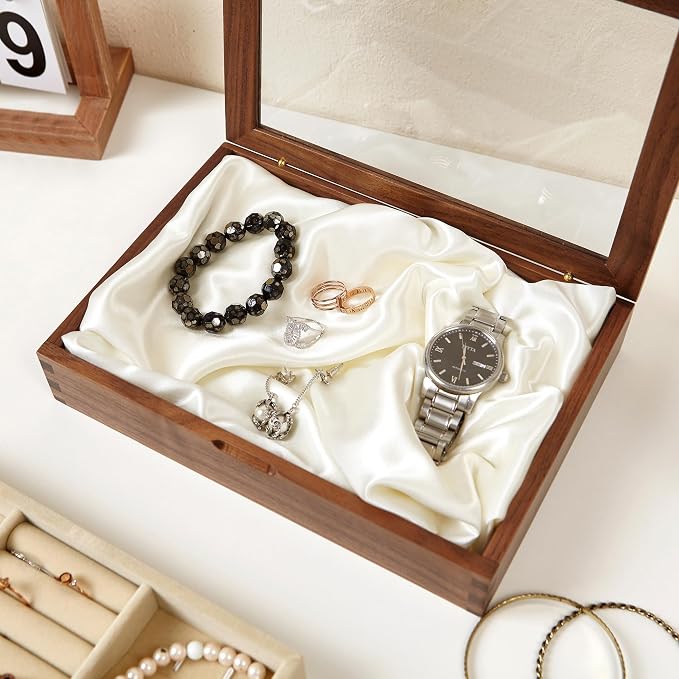 YESWOOD Jewelry Box Organizer, North America Black Walnut Wood Jewelry Boxes - Image 6