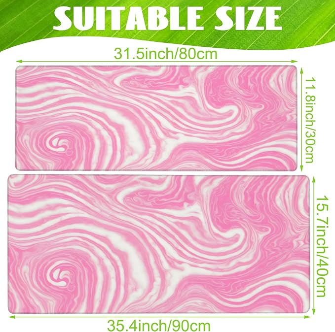 Desk Pad, Flow Liquid Waves Large Gaming Mouse Pad - Image 2