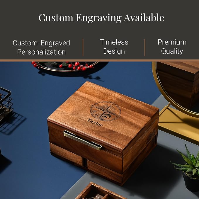 Shanik Luxury Large Watch Box for Men – 8 Slot Organizer - Image 5