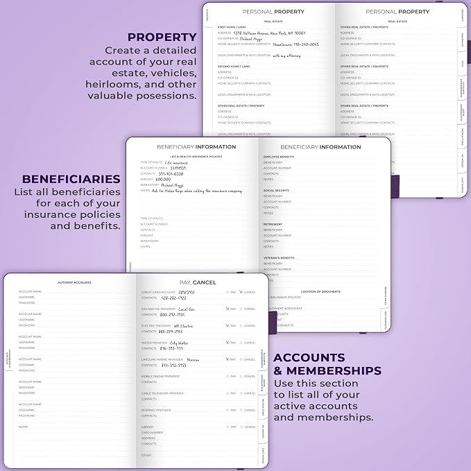 Clever Fox End of Life Planner – Final Arrangements Organizer - Image 5