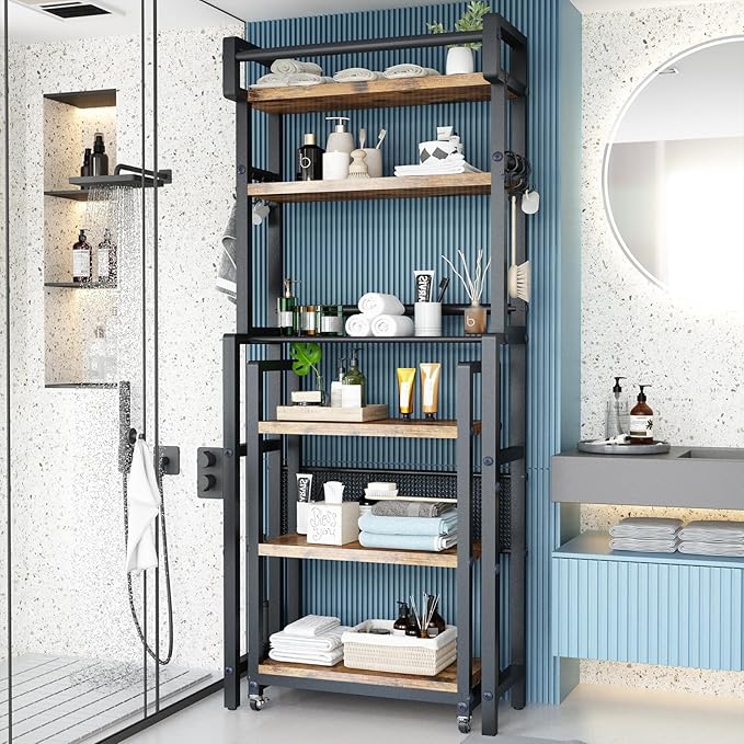 Recaceik 6-Tier Over The Toilet Storage Shelf - Image 4