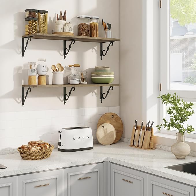 RICHFOCUS 12 Inch Deep Floating Shelves - Image 2