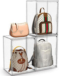 Purse Storage Organizer for Closet 3 Packs Clear Handbag Storage Organizer by MSHOMELYDIRECT