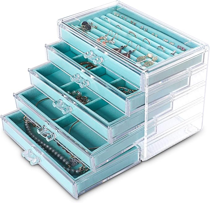 Frebeauty Extra Large Acrylic Jewelry Box by Frebeauty