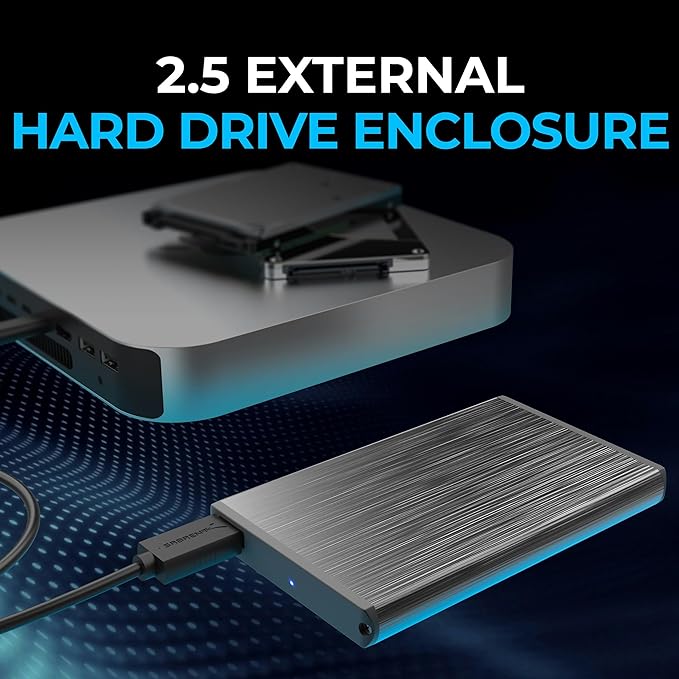 SABRENT Ultra Slim USB 3.0 to 2.5-Inch SATA External Aluminum Hard Drive - Image 2