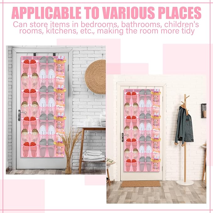 Windyun 2 Pcs 70 Large over The Door Shoe Organizer Hanging Shoe Rack - Image 6