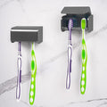 2 PCS Toothbrush Holder Wall Mounted by LUEXBOX