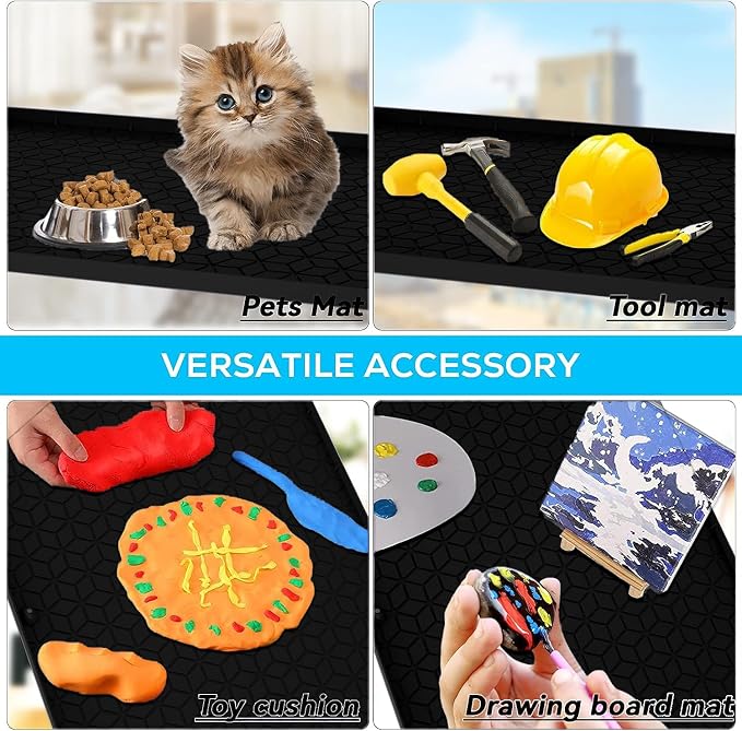 Under Sink Mat for Kitchen Silicone Waterproof Under Sink Liner, Flexible Sink - Image 4