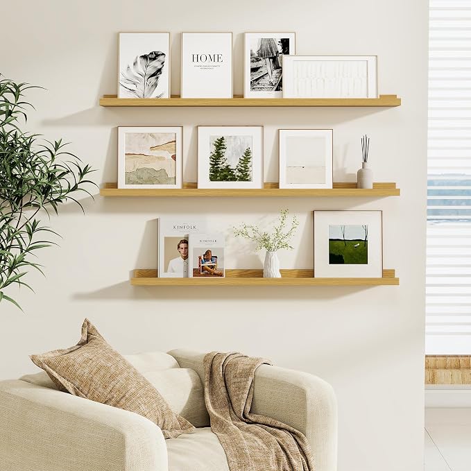 Fun Memories Picture Ledge Shelf, Floating Shelves Set of 4, 32 Inch Picture - Image 5