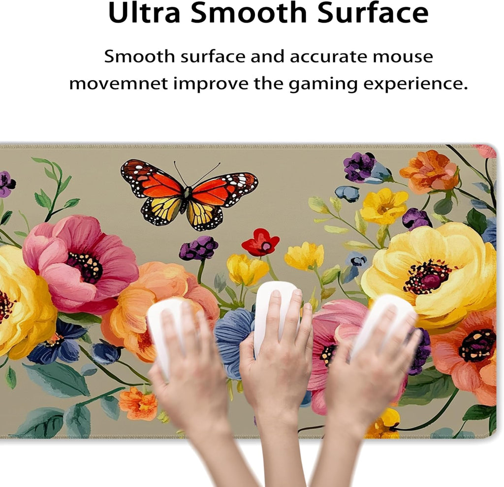 31.5”x11.8”Large Gaming Mouse Pad for Desk, Mouse Mat with Seamed