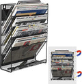 6-Tier Magnetic File Holder, No Drilling Installation File Cabinet Organizer by LQPAFZ