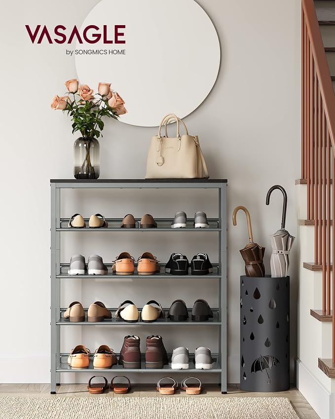 VASAGLE Shoe Rack for Entryway, 5-Tier Shoe Rack Organizer - Image 2