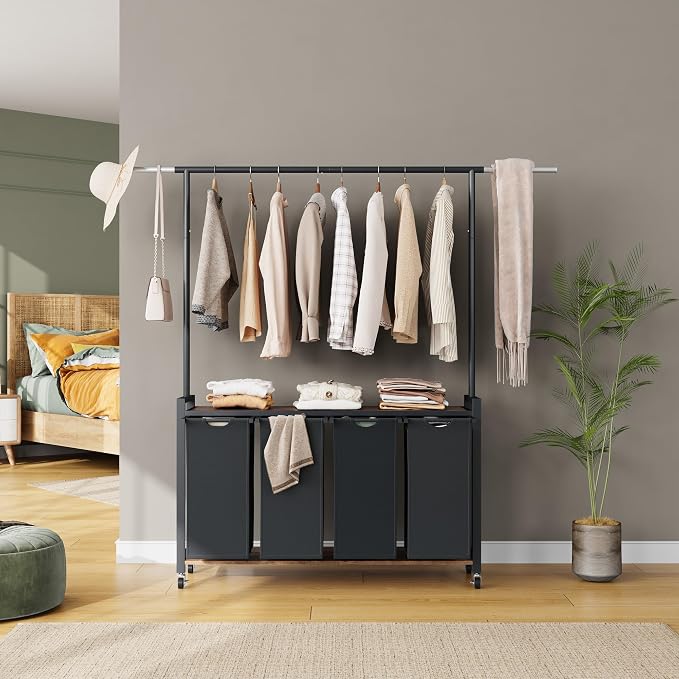 GarveeHome Rolling Laundry Cart - Image 4
