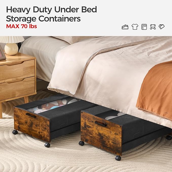 Under Bed Storage with Wheels XXL Size, Under Bed Storage Containers, UnderBed - Image 6