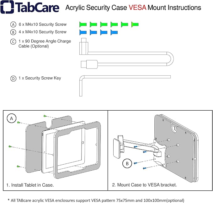 TABcare Anti-Theft Acrylic VESA Enclosure - Image 5