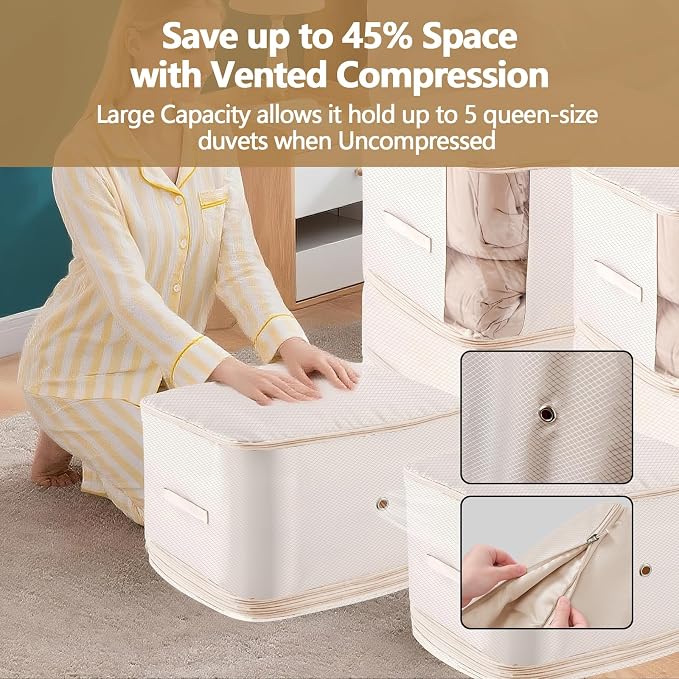 2 Pack Space Saving Comforter Storage Bag - Image 2