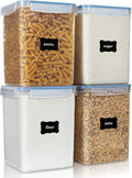 Vtopmart Large Food Storage Containers 5.2L / 175oz, 4 Pieces BPA Free Plastic by Vtopmart