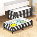 Bamboo Under Bed Storage Containers- Underbed Organizer by WISUCART