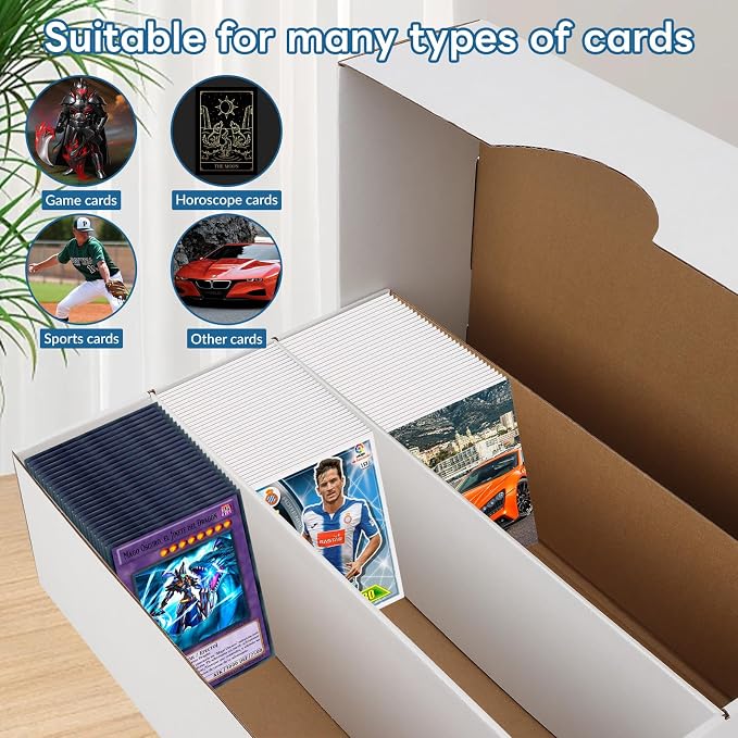 6 Pack Trading Card Storage Box, Protecting and Organizing Soccer, Basketball - Image 3