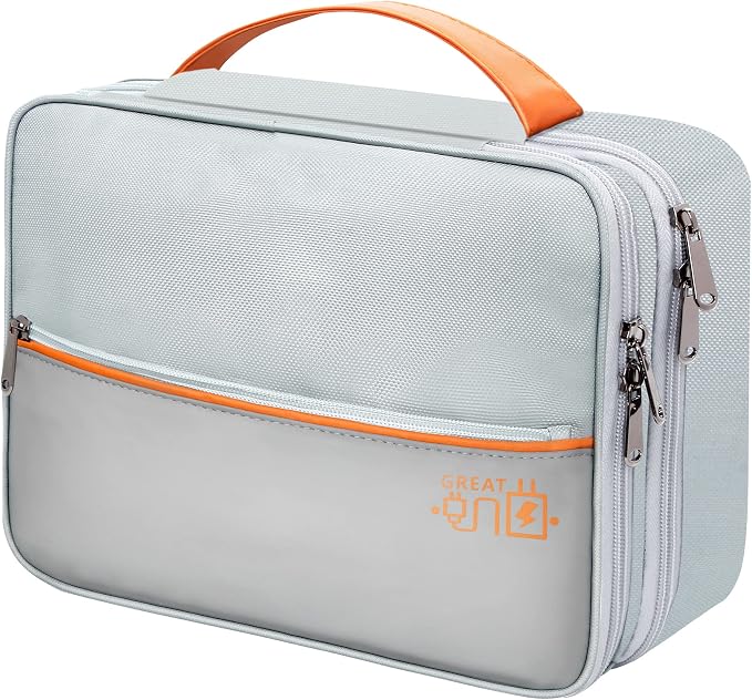 SELLYFELLY Electronics Travel Organizer, Double Layer Cable Organizer Bag - Image 8