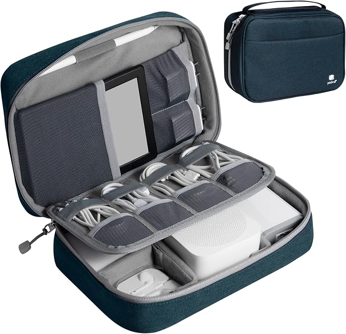 pack all Electronic Organizer Plus, Larger Capcity Cable Organizer Bag by packall