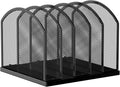 5-Section Vertical Desktop Organizer, 5-Section Mesh File Folder Stand Sorter by Gawerk