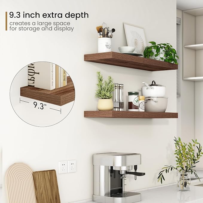 Fun Memories Floating Shelves 36 Inch Long, 9.3Inch Deep Floating Shelves - Image 5