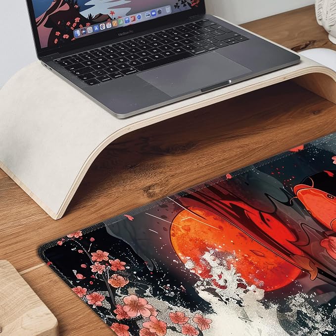 Koi Fish Large Mouse Pad, Gaming Keyboard Desk Pad, Extended Mouse Mat Non-Slip - Image 8