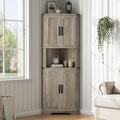 Maupvit Tall Corner Cabinet, Farmhouse Corner Storage Cabinet by MaupvitFurniture
