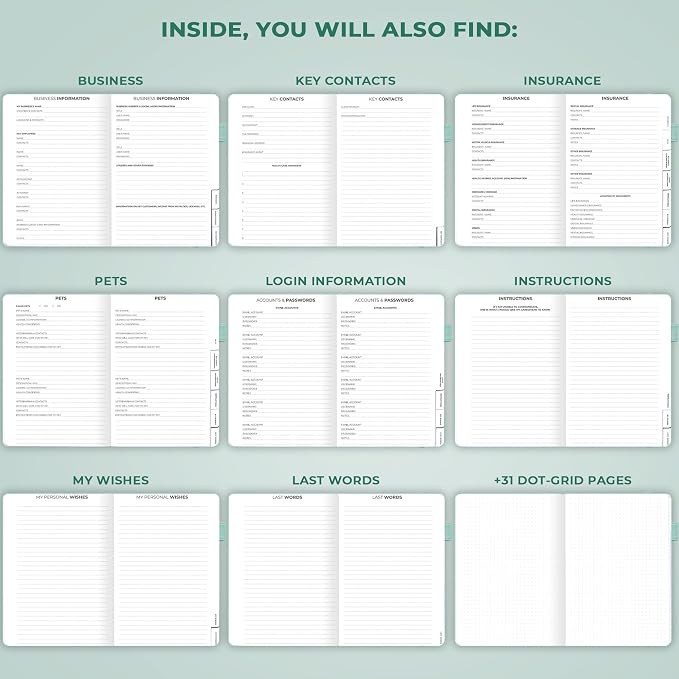 Clever Fox End of Life Planner – Final Arrangements Organizer - Image 6