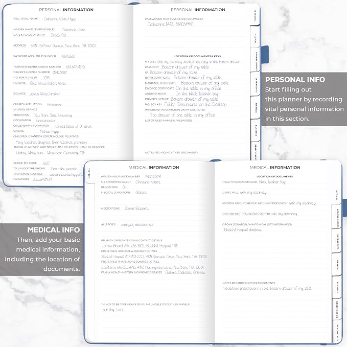 Clever Fox Large End of Life Planner – Guided Final Arrangements Organizer - Image 3