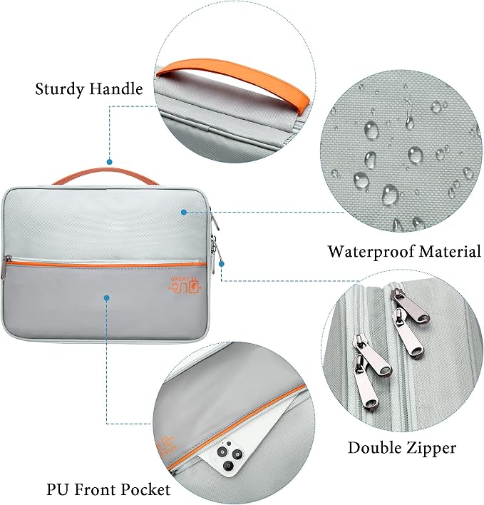 SELLYFELLY Electronics Travel Organizer, Double Layer Cable Organizer Bag - Image 4