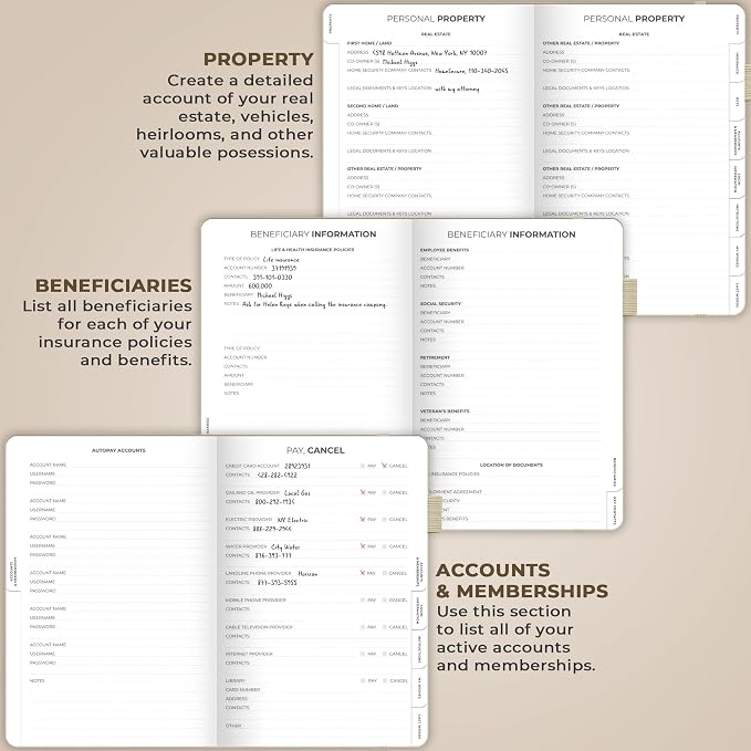 Clever Fox End of Life Planner – Final Arrangements Organizer - Image 5