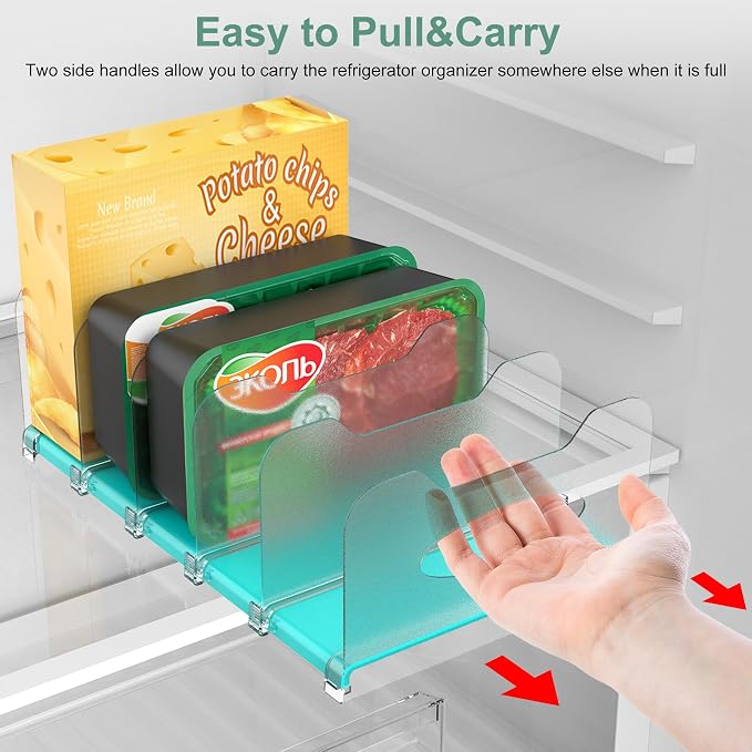 Freezer Organizer 12” Visible Fridge Organizer Rack - Image 5