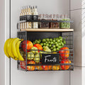 Magnetic Shelf for Fridge, Kitchen Storage Basket for Onion, Fruit and by Clothink