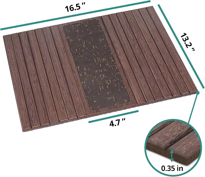 DETOR Couch Arm Tray with Retro Cork Pad, Enhanced Non-Slip Bottom, Sturdy - Image 7