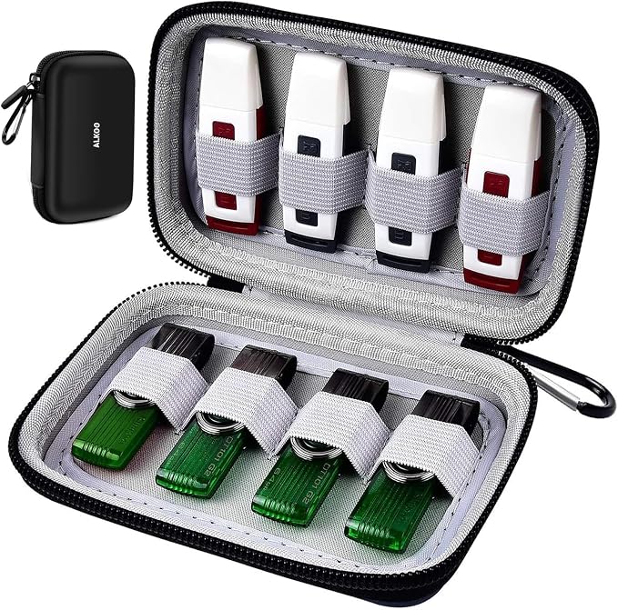 USB Flash Drive Case, SD Card Holder Compatible by ALKOO