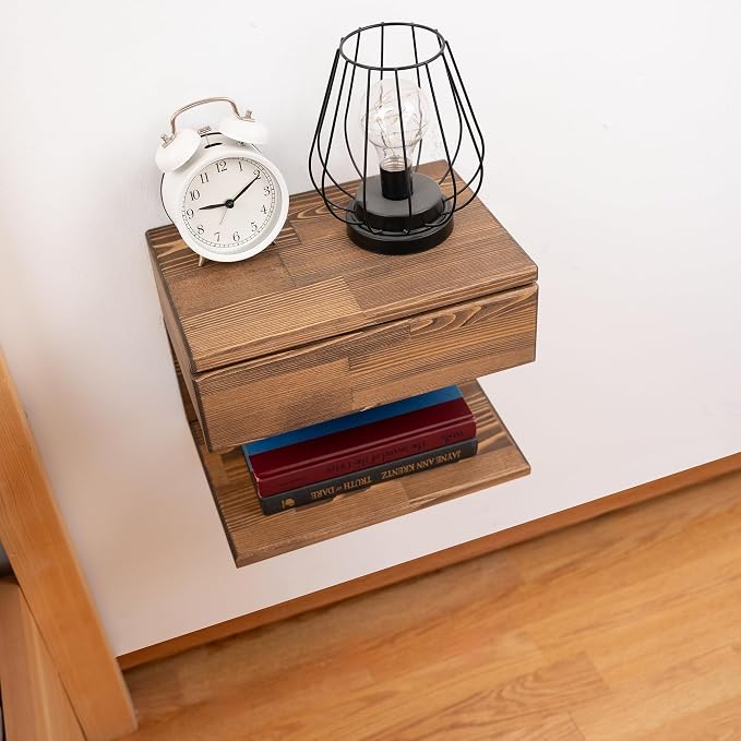Floating Nightstand Side Accent or End Table - Image 2