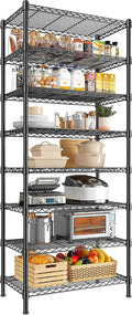 8 Tier Wire Shelving Rack Storage Shelves Loads1200LBS, Adjustable Metal by Durayloly