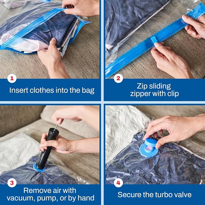 10 Pack Large Vacuum Storage Bags - Image 2