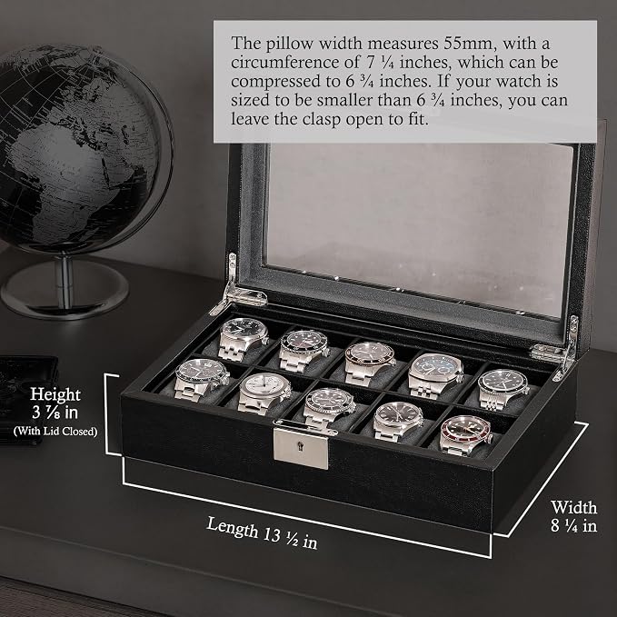 ROTHWELL 10 Slot Leather Watch Box - Image 2
