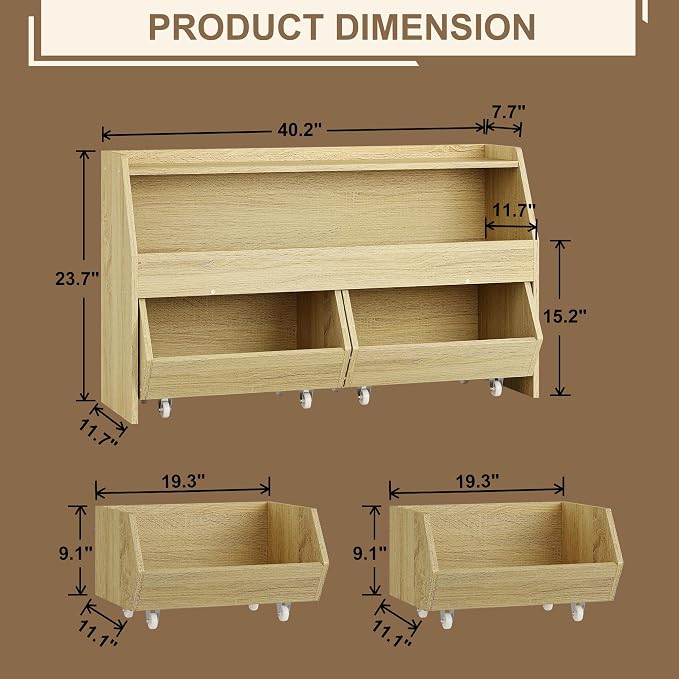 Toy Storage Organizer for Kids, Toy Storage Cabinet - Image 2