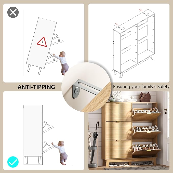 Shoe Cabinet Storage for Entryway - Image 6