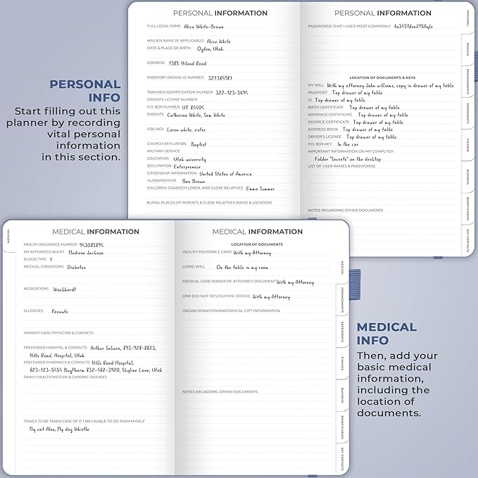 Clever Fox End of Life Planner – Final Arrangements Organizer - Image 3