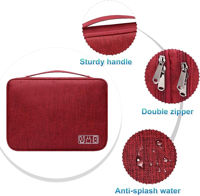 CILLA Electronics Organizer Travel, Travel Cord Organizer Case, Compact - Image 4