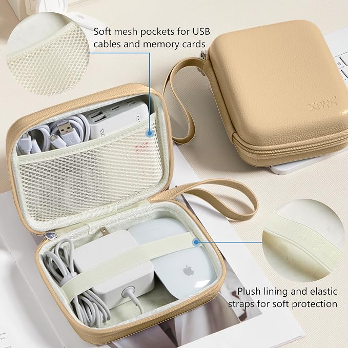 Charger Case for Macbook, Portable Tech Electronic Organizer Bag, Travel - Image 3