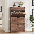 Shoe Cabinet with 3 Flip Drawers & 2 Drawers, Freestanding Shoe Storage Cabinet by Halitaa