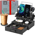 Black Wood Phone Docking Station by ParkwayHome