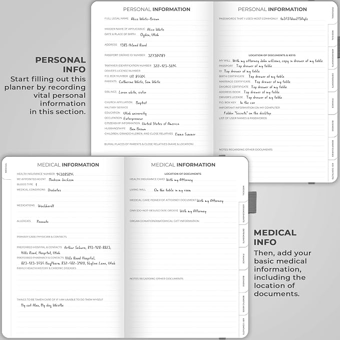 Clever Fox End of Life Planner – Final Arrangements Organizer - Image 3