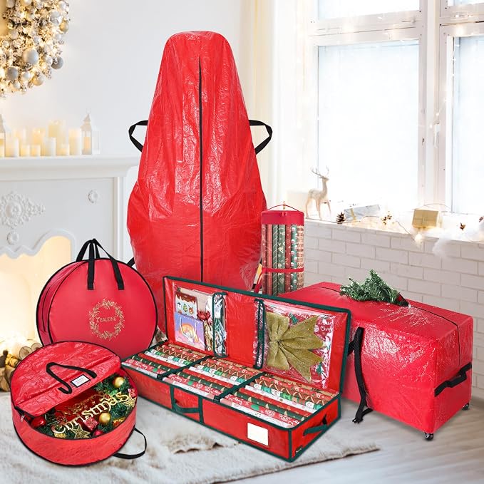 BALEINE Christmas Wrapping Paper Organizer Storage - Image 8